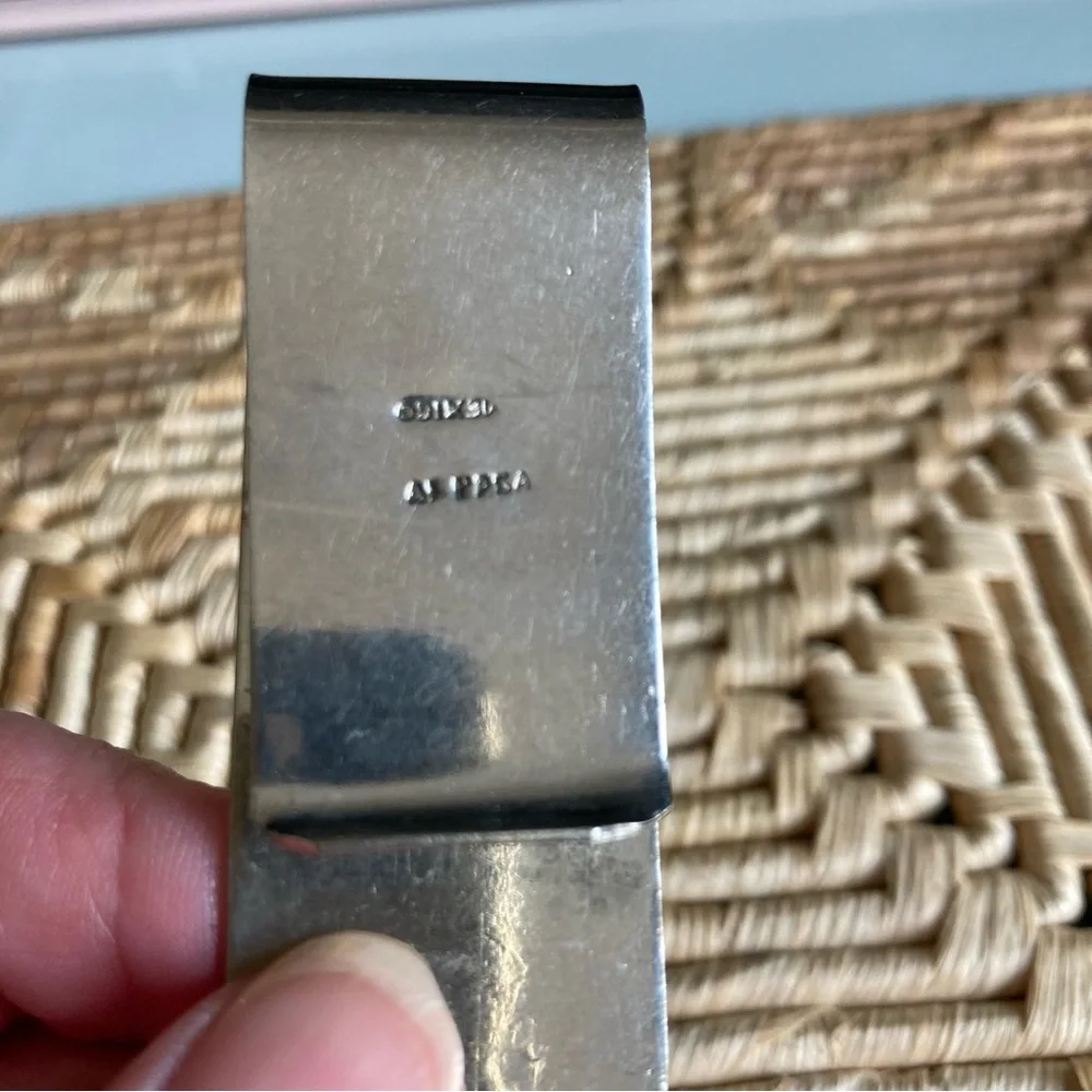Vintage Silver & Turquoise Money Clip